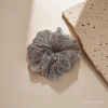 Grey gauze woven large intestine hair band hair accessory square towel set large intestine hair band fashionable accessory details Picture